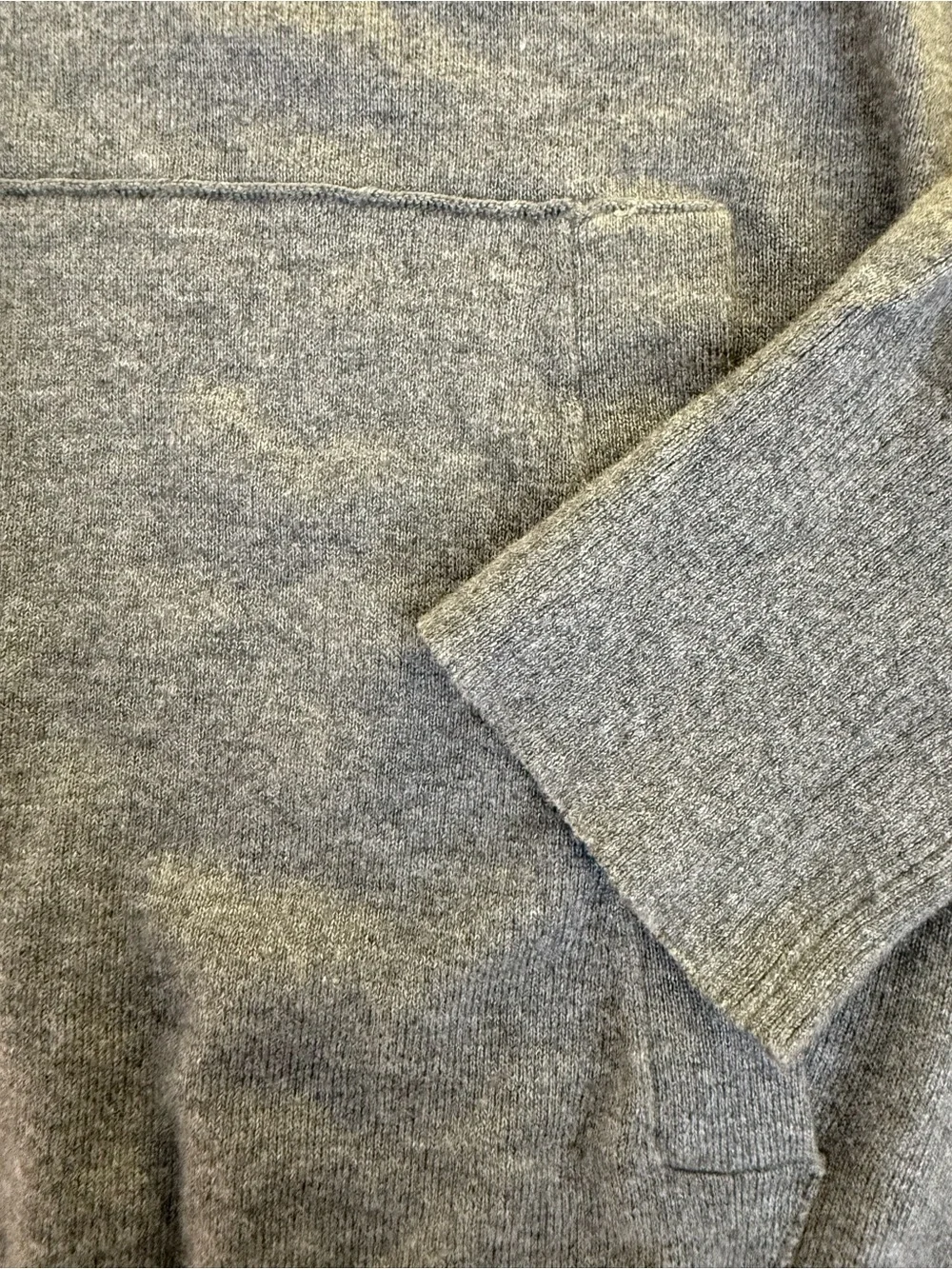 Banana Republic Charcoal Hooded Snap Pullover Sweater Men’s Medium